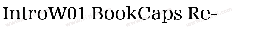 IntroW01 BookCaps Re字体转换